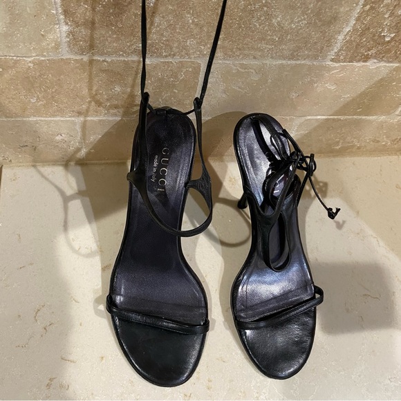GUCCI - Ankle Wrap String Heel Sandals Sz8 - Picture 3 of 4